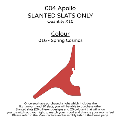 Ceiling Light - Slanted Slats - 004 Apollo