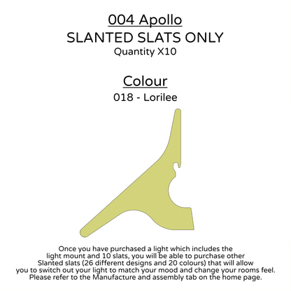 Ceiling Light - Slanted Slats - 004 Apollo