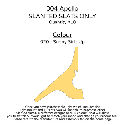 Ceiling Light - Slanted Slats - 004 Apollo