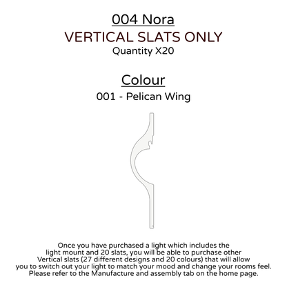 Ceiling Light - Vertical Slats - 004 Nora