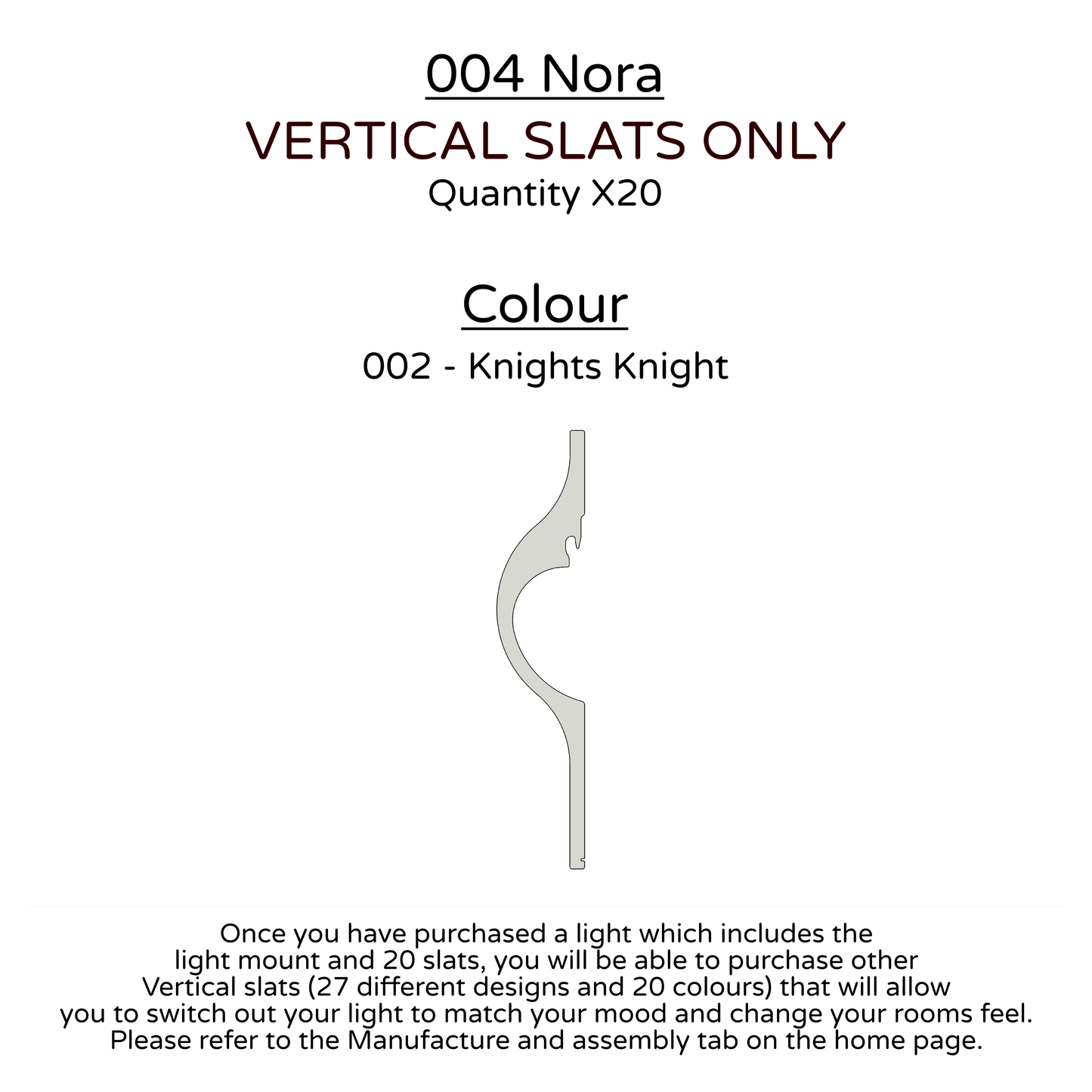 Ceiling Light - Vertical Slats - 004 Nora