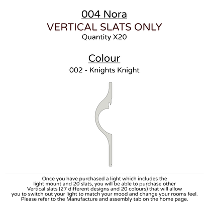Ceiling Light - Vertical Slats - 004 Nora