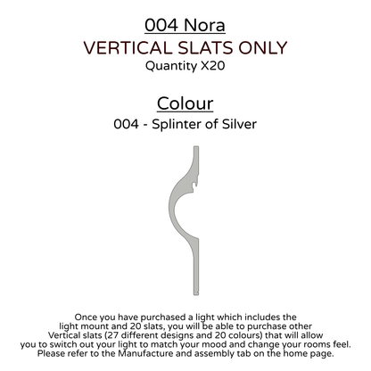 Ceiling Light - Vertical Slats - 004 Nora