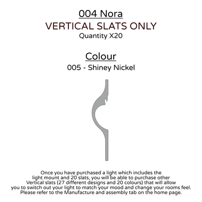 Ceiling Light - Vertical Slats - 004 Nora