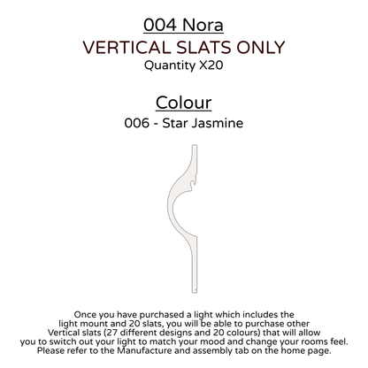 Ceiling Light - Vertical Slats - 004 Nora