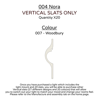 Ceiling Light - Vertical Slats - 004 Nora