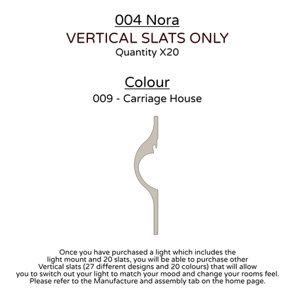Ceiling Light - Vertical Slats - 004 Nora