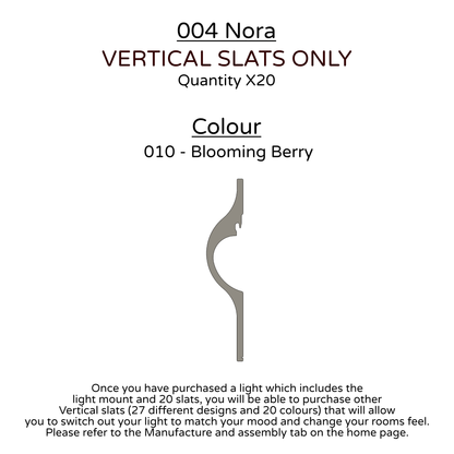 Ceiling Light - Vertical Slats - 004 Nora
