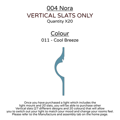 Ceiling Light - Vertical Slats - 004 Nora