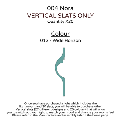 Ceiling Light - Vertical Slats - 004 Nora