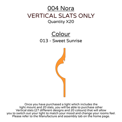 Ceiling Light - Vertical Slats - 004 Nora