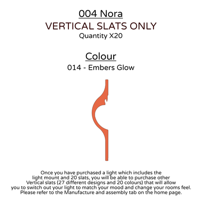 Ceiling Light - Vertical Slats - 004 Nora