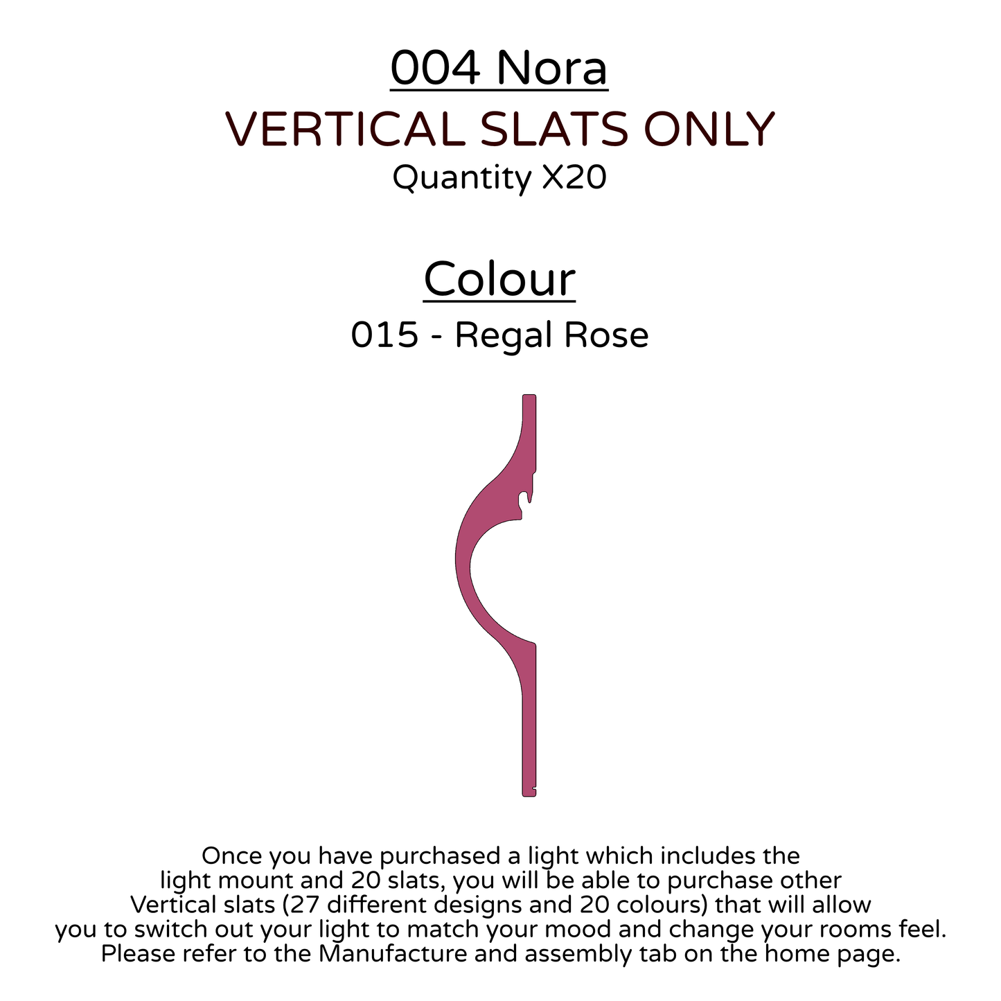 Ceiling Light - Vertical Slats - 004 Nora