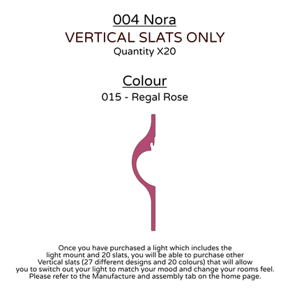 Ceiling Light - Vertical Slats - 004 Nora