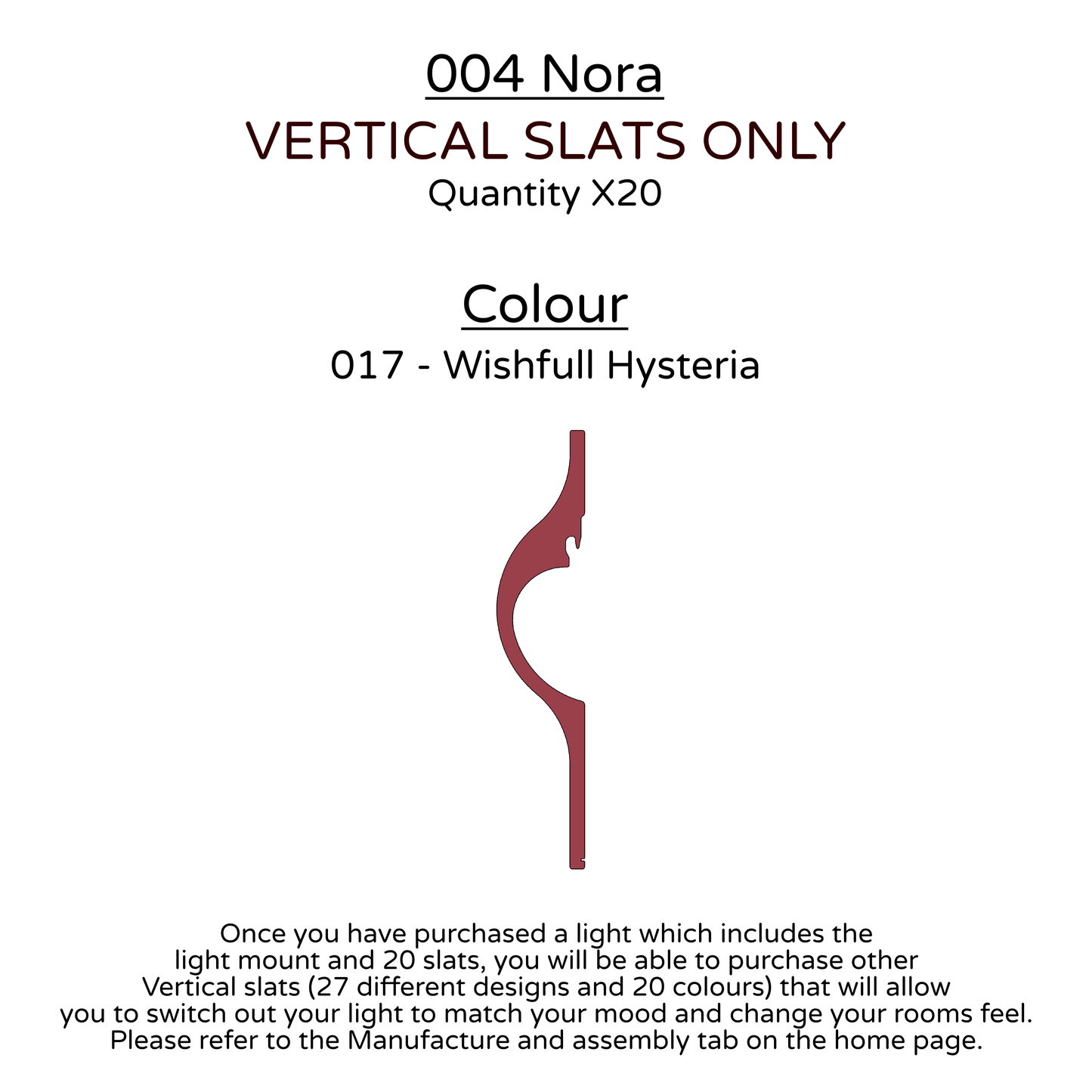 Ceiling Light - Vertical Slats - 004 Nora