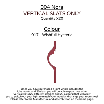 Ceiling Light - Vertical Slats - 004 Nora