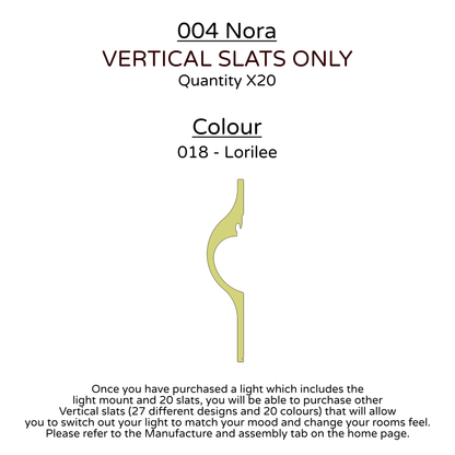 Ceiling Light - Vertical Slats - 004 Nora