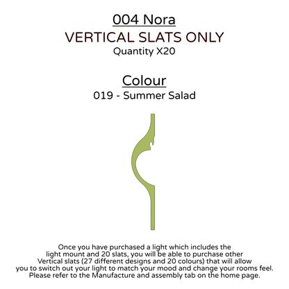 Ceiling Light - Vertical Slats - 004 Nora