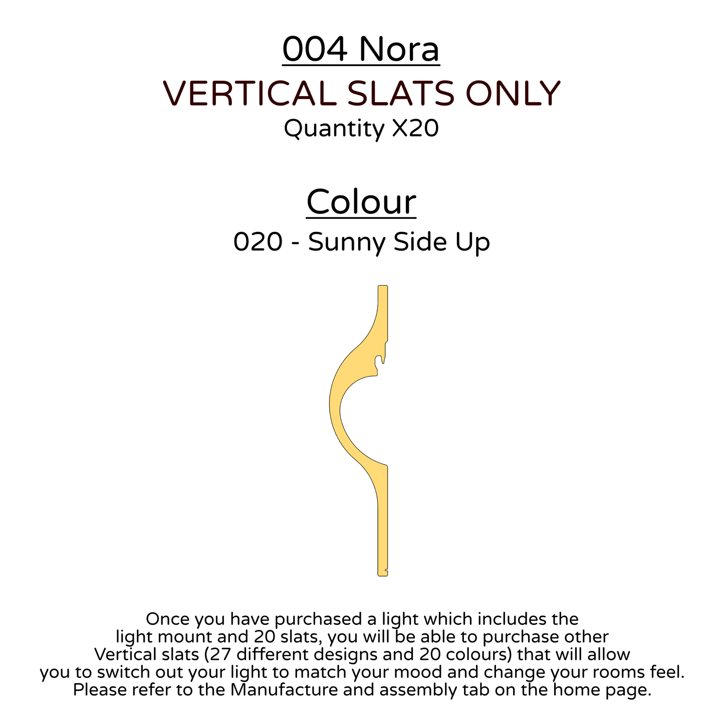 Ceiling Light - Vertical Slats - 004 Nora