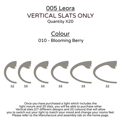 Ceiling Light - Vertical Slats - 005  Leora
