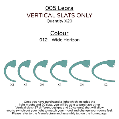 Ceiling Light - Vertical Slats - 005  Leora