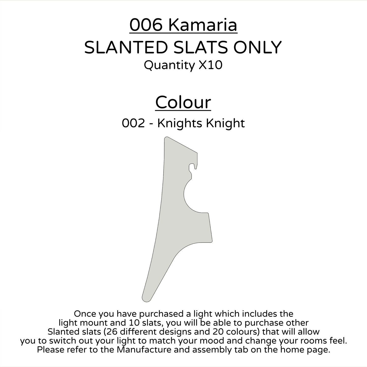 Ceiling Light - Slanted Slats - 006 Kamaria