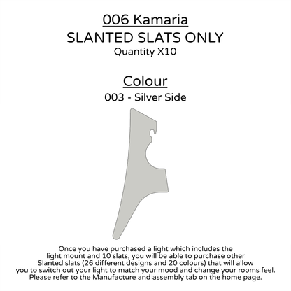 Ceiling Light - Slanted Slats - 006 Kamaria