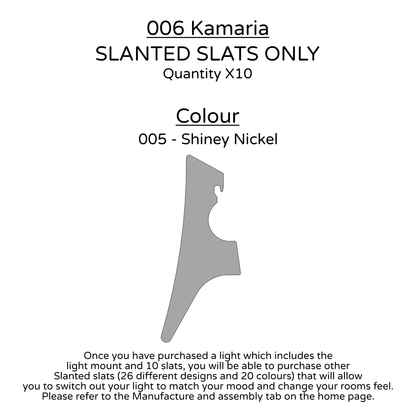 Ceiling Light - Slanted Slats - 006 Kamaria