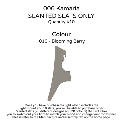 Ceiling Light - Slanted Slats - 006 Kamaria