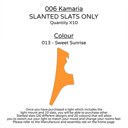 Ceiling Light - Slanted Slats - 006 Kamaria