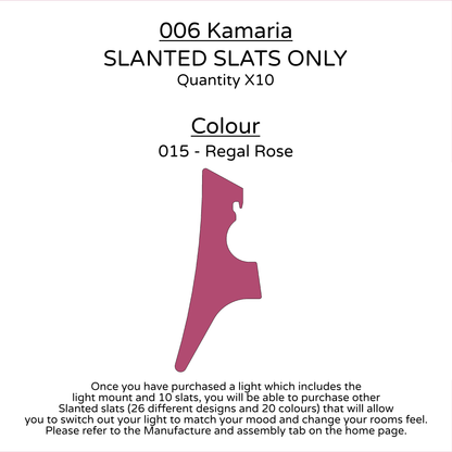 Ceiling Light - Slanted Slats - 006 Kamaria