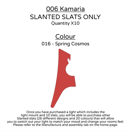 Ceiling Light - Slanted Slats - 006 Kamaria