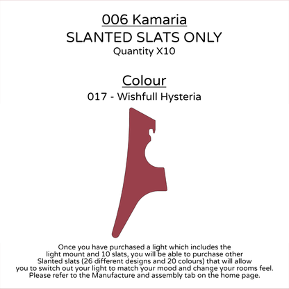 Ceiling Light - Slanted Slats - 006 Kamaria