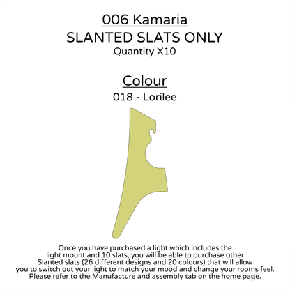 Ceiling Light - Slanted Slats - 006 Kamaria