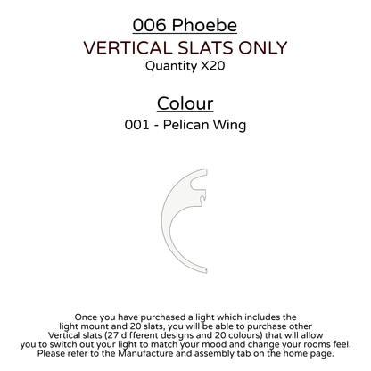 Ceiling Light - Vertical Slats - 006 Phoebe