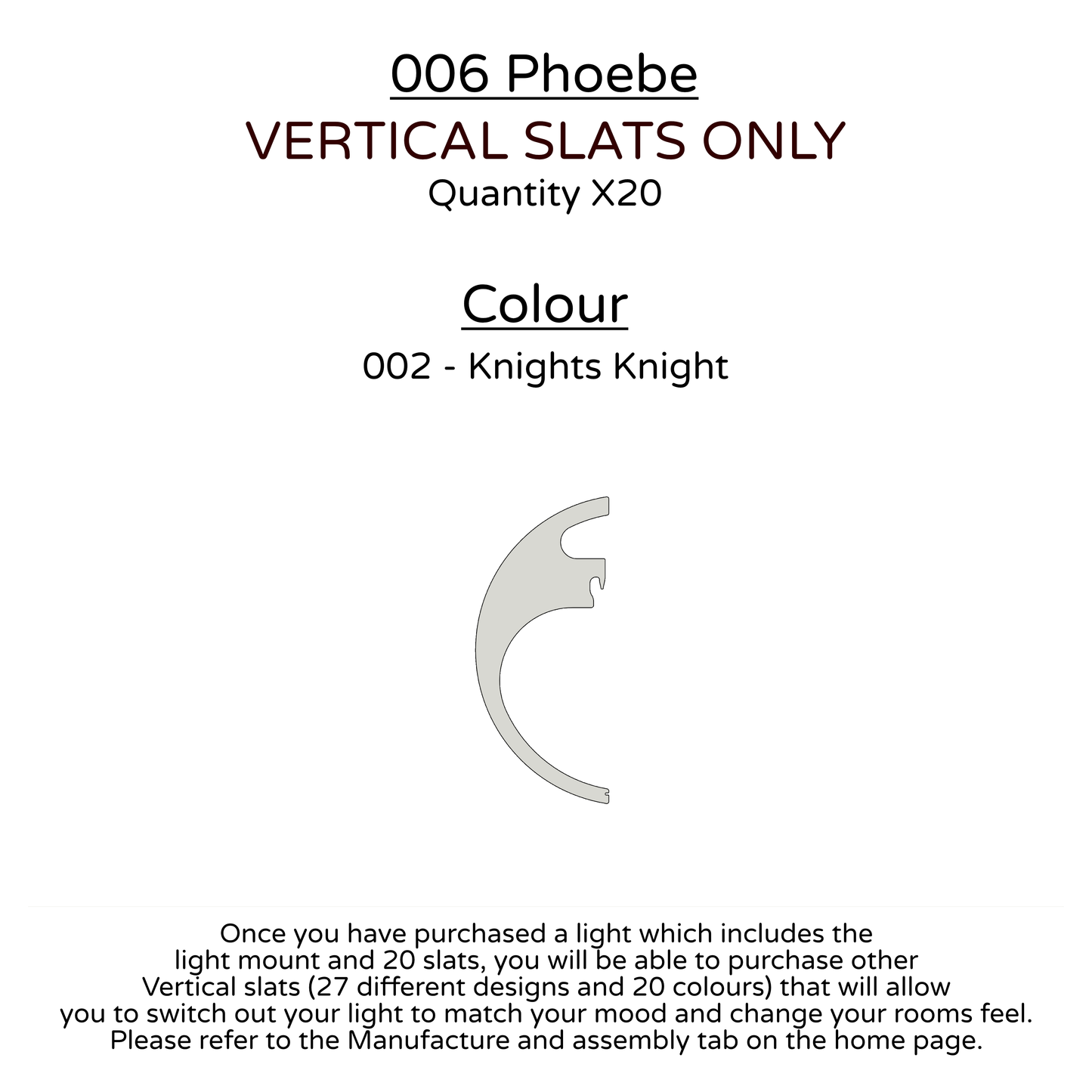 Ceiling Light - Vertical Slats - 006 Phoebe