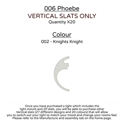 Ceiling Light - Vertical Slats - 006 Phoebe