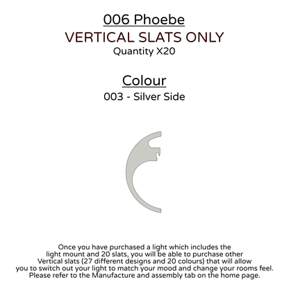 Ceiling Light - Vertical Slats - 006 Phoebe