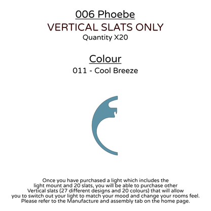 Ceiling Light - Vertical Slats - 006 Phoebe