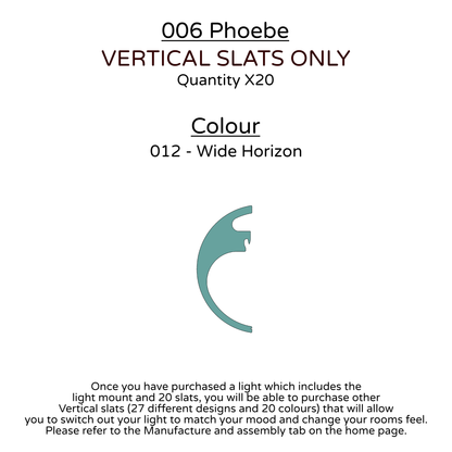 Ceiling Light - Vertical Slats - 006 Phoebe