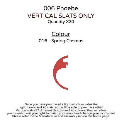 Ceiling Light - Vertical Slats - 006 Phoebe