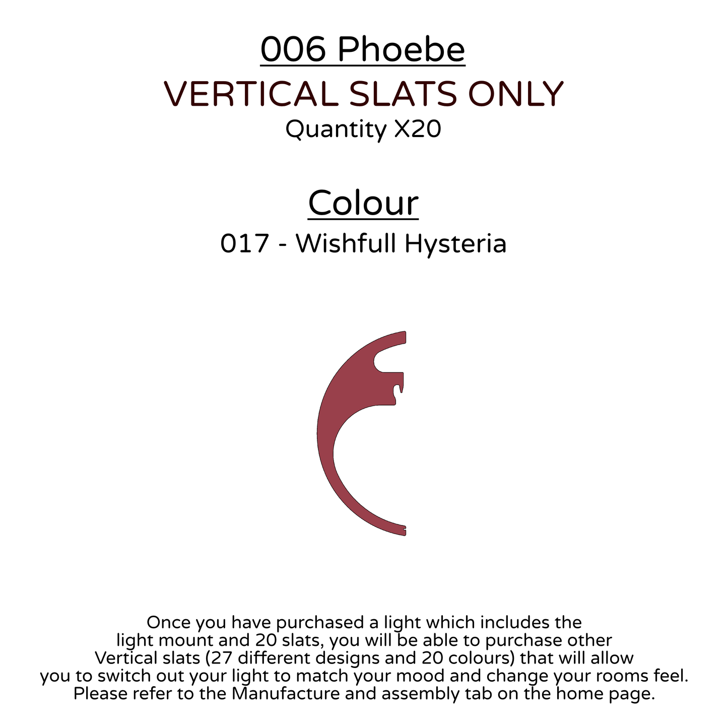 Ceiling Light - Vertical Slats - 006 Phoebe