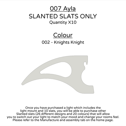 Ceiling Light - Slanted Slats - 007 Ayla