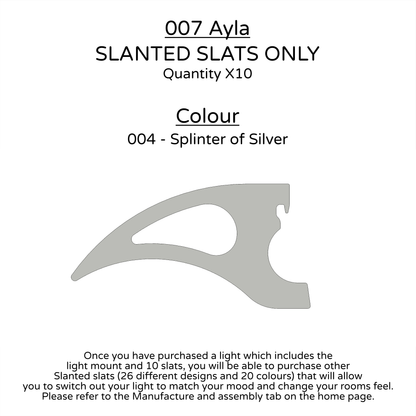 Ceiling Light - Slanted Slats - 007 Ayla