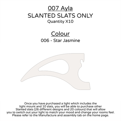Ceiling Light - Slanted Slats - 007 Ayla