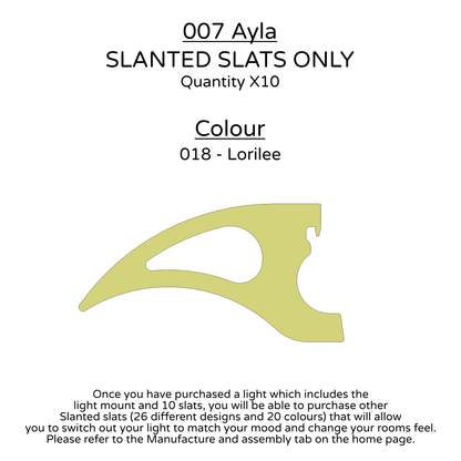 Ceiling Light - Slanted Slats - 007 Ayla