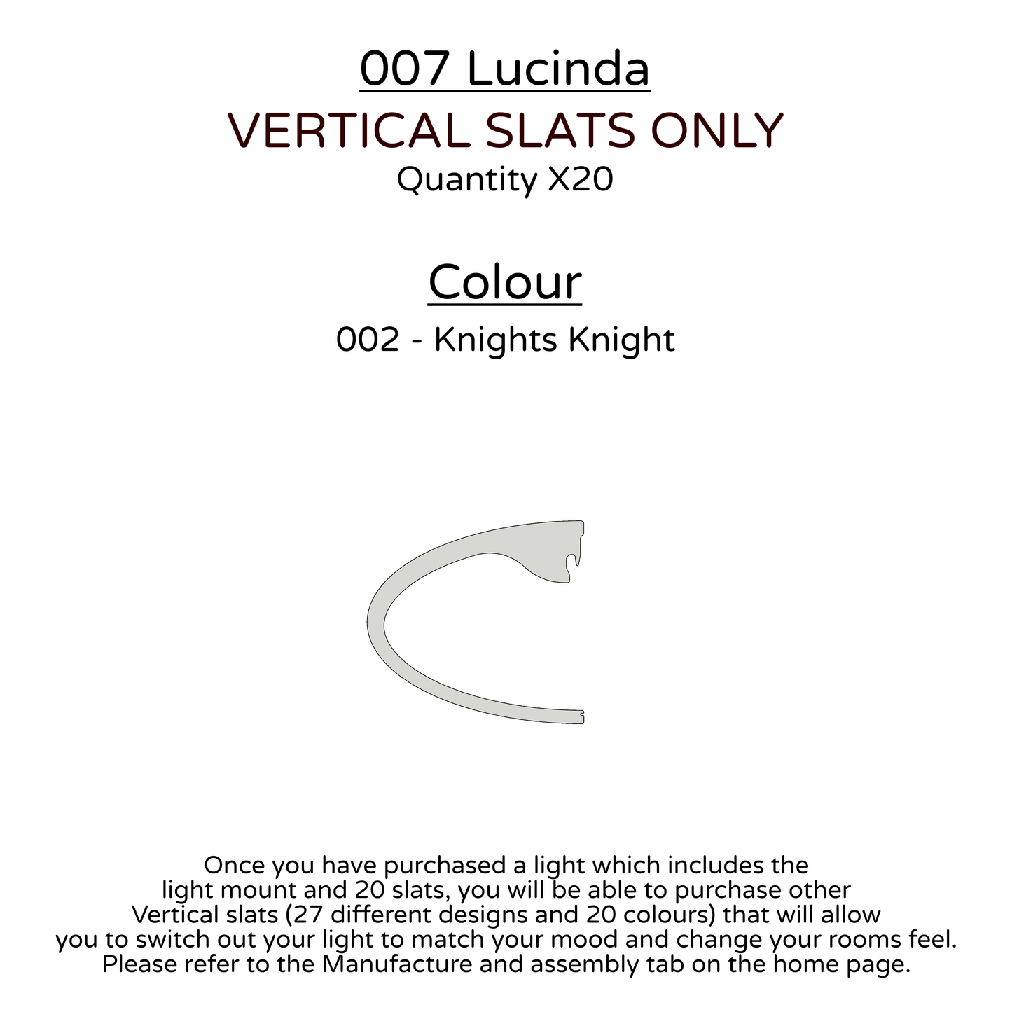 Ceiling Light - Vertical Slats - 007  Lucinda
