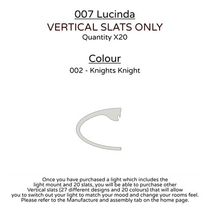 Ceiling Light - Vertical Slats - 007  Lucinda