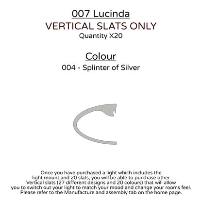 Ceiling Light - Vertical Slats - 007  Lucinda