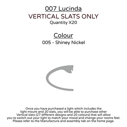 Ceiling Light - Vertical Slats - 007  Lucinda